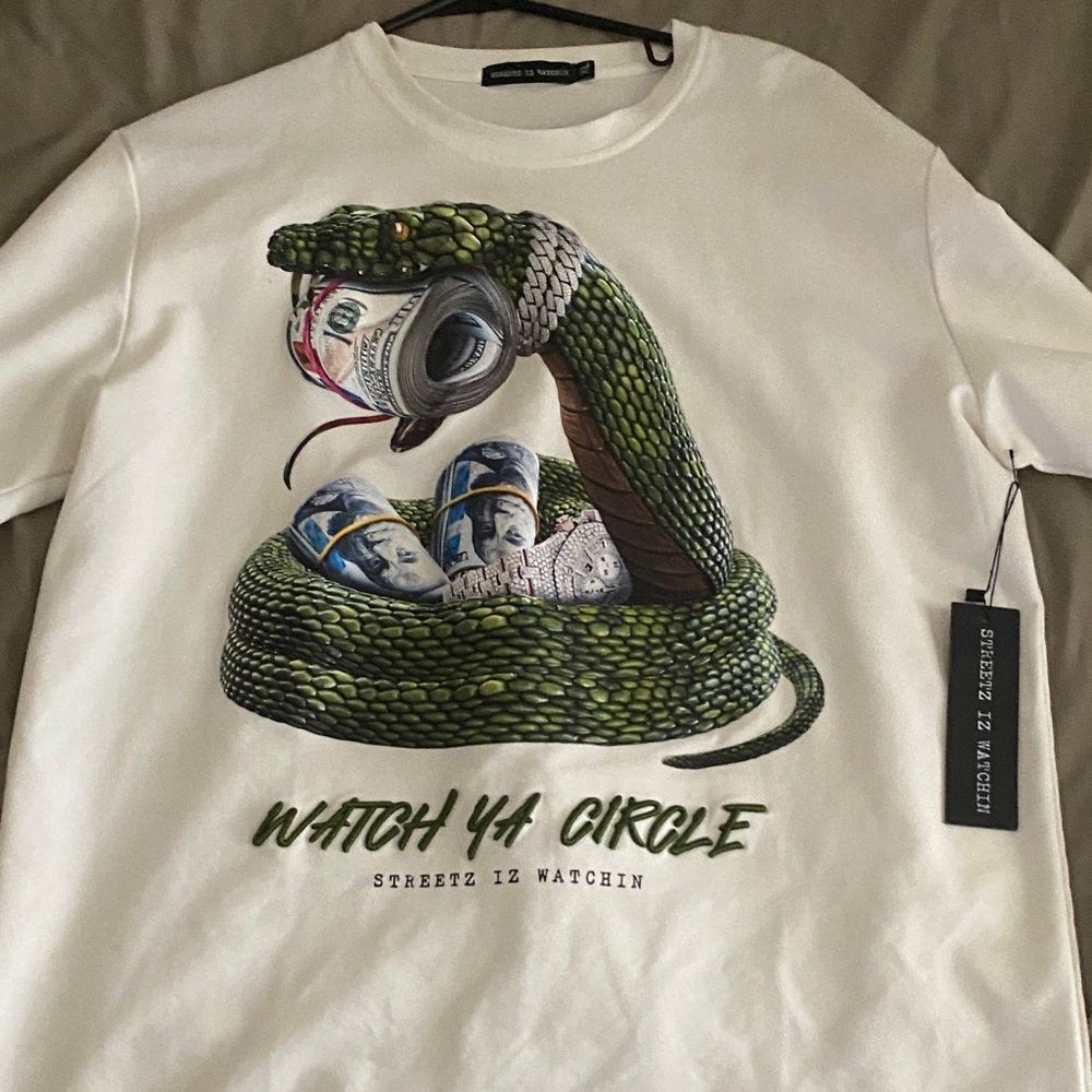 Green Snake Graphic Reptile T-Shirt